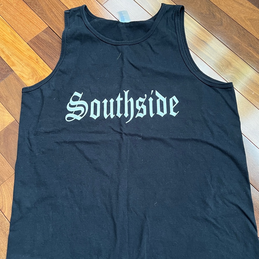 Black Tank Top with Southside Graphic